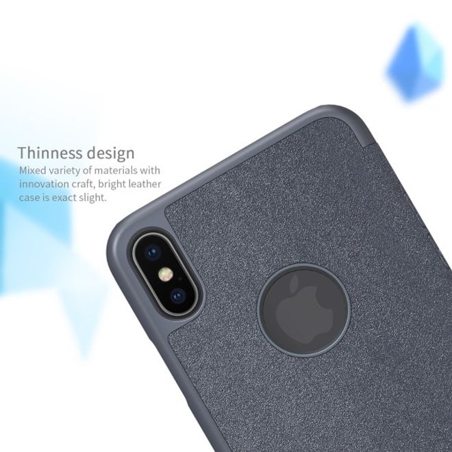 Nillkin - iPhone XS Max Case - Leder Hülle - Sparkle Series - rot