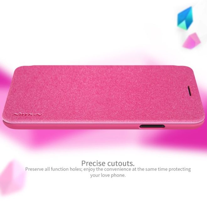 Nillkin - iPhone XR Case - Leder Hülle - Sparkle Series - rot