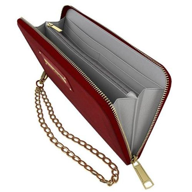 iDeal of Sweden - Universelle Handy Clutch - Designer Clutch Wristlet Velvet - rot