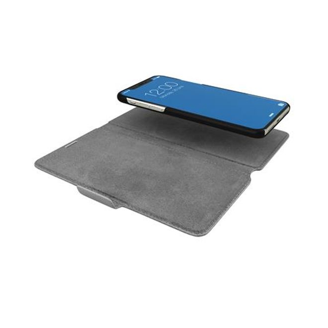 iDeal of Sweden - iPhone XS Max Handyhülle, Designer Bookcase FASHION - hellgrau
