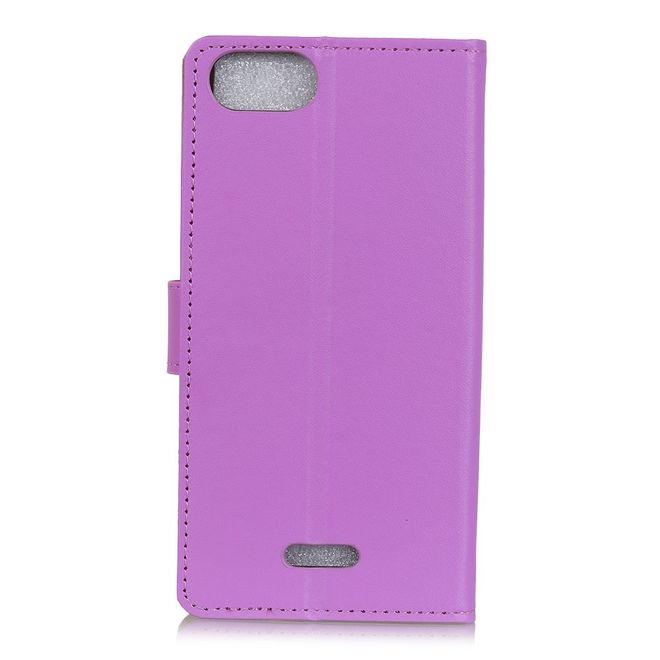 Xiaomi Redmi 6A Handy Hülle - Classic II Leder Bookcover Series - purpur