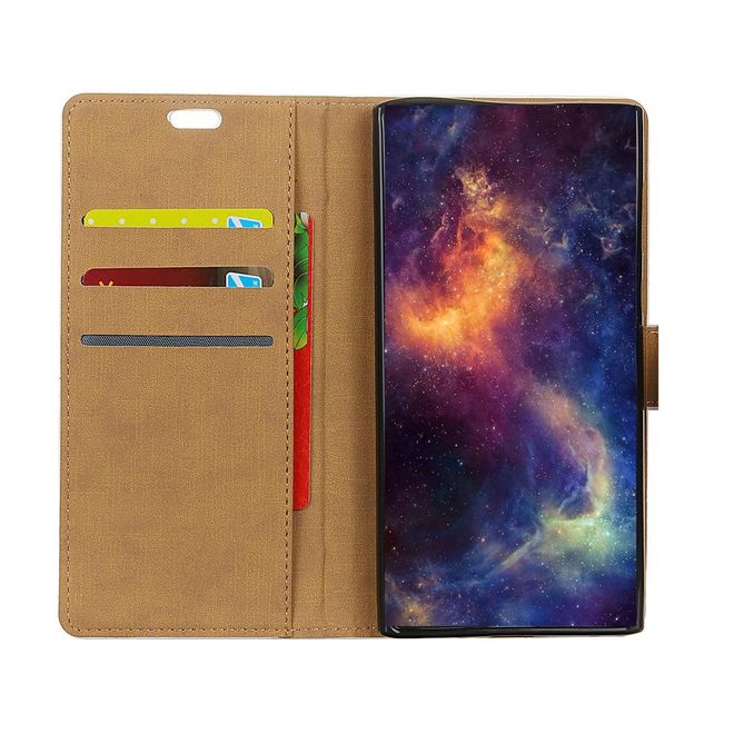 Xiaomi Redmi 6A Handy Hülle - Classic II Leder Bookcover Series - purpur