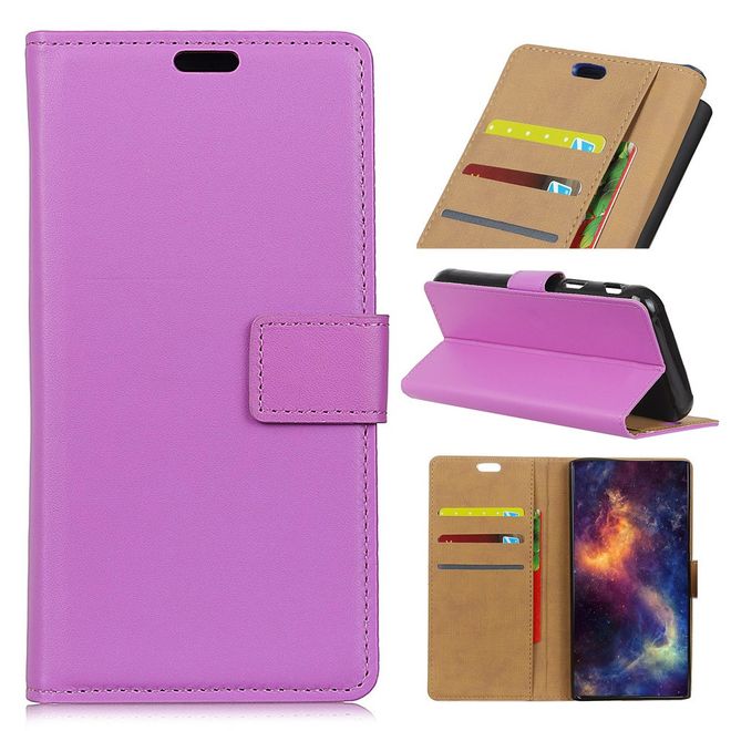 Xiaomi Redmi 6A Handy Hülle - Classic II Leder Bookcover Series - purpur