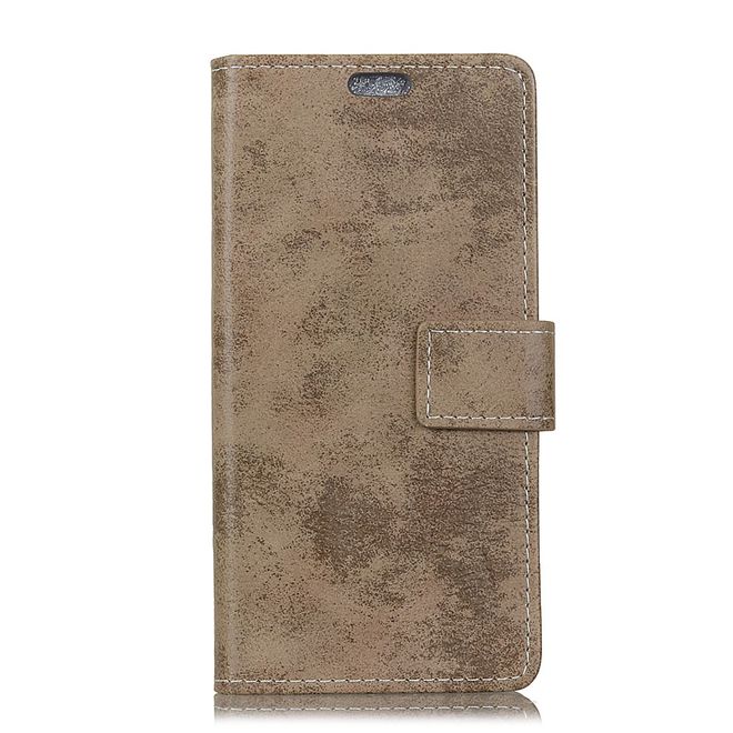 Xiaomi Redmi 6 Handyhülle - Vintage Leder Bookcover Series - khakifarben