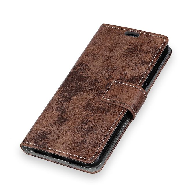 Xiaomi Redmi 6 Handyhülle - Vintage Leder Bookcover Series - braun