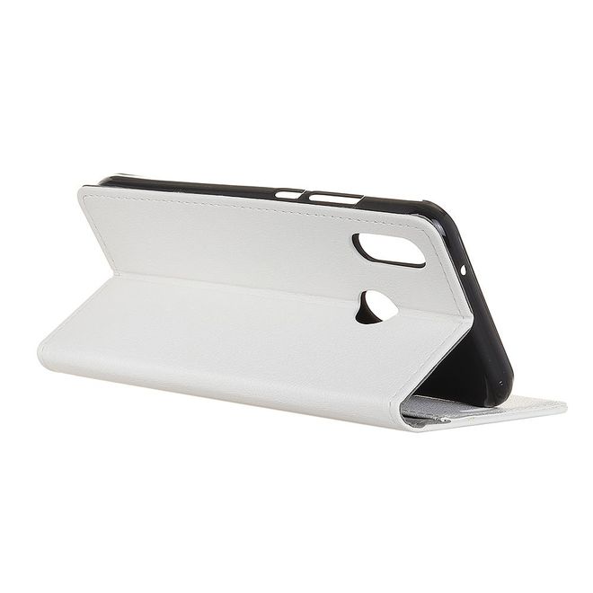 HTC U12 Life Handy Hülle - Classic III Leder Bookcover Series - weiss