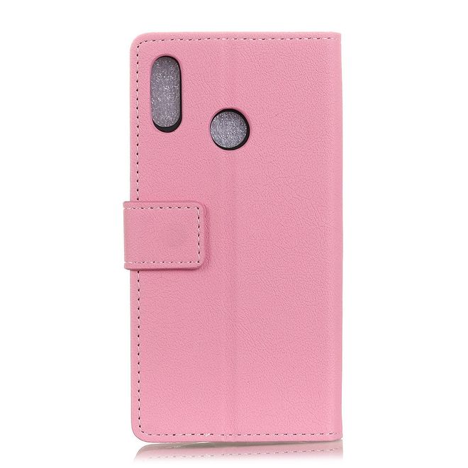 HTC U12 Life Handy Hülle - Classic III Leder Bookcover Series - rosa