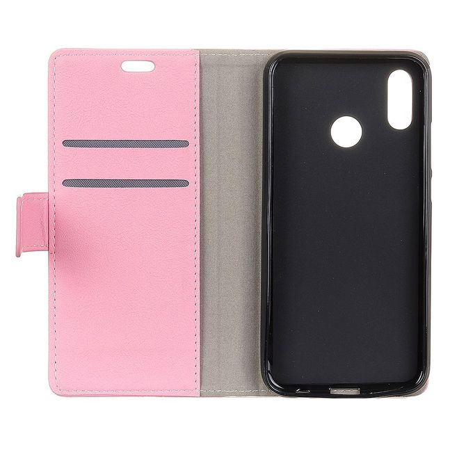 HTC U12 Life Handy Hülle - Classic III Leder Bookcover Series - rosa