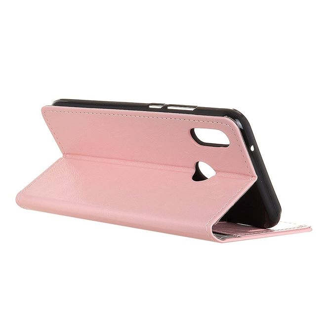 HTC U12 Life Handyhülle - Crazy Horse Leder Bookcover Series - pink