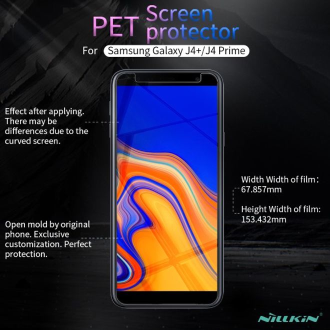 Nillkin - Samsung Galaxy J4+ Schutzfolie - Super Clear Whole Set Series