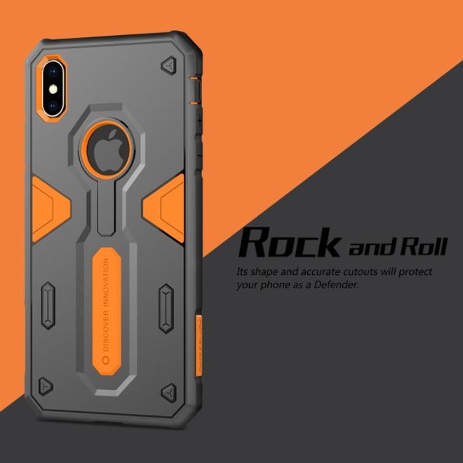 Nillkin - iPhone XS Max Handy Case - Robuste Plastik Hülle - Defender Series - schwarz