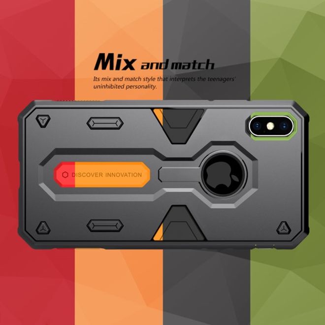 Nillkin - iPhone XS Max Handy Case - Robuste Plastik Hülle - Defender Series - schwarz
