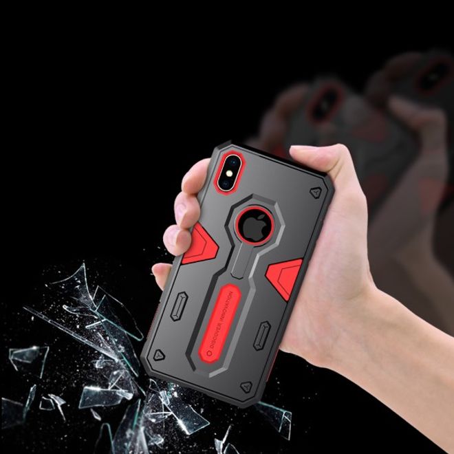 Nillkin - iPhone XS Max Handy Case - Robuste Plastik Hülle - Defender Series - schwarz