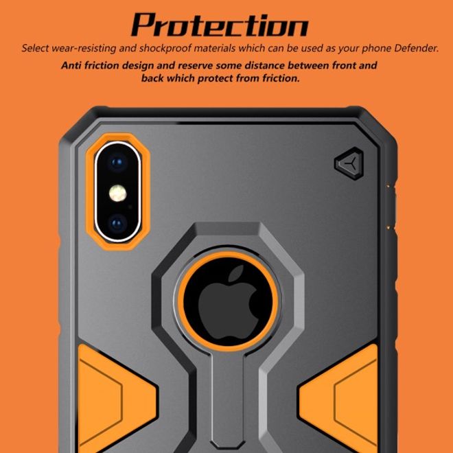 Nillkin - iPhone XS Max Handy Case - Robuste Plastik Hülle - Defender Series - schwarz