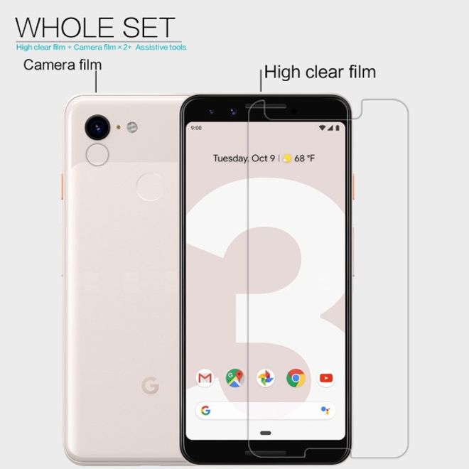 Nillkin - Google Pixel 3 Schutzfolie - Super Clear Whole Set Series