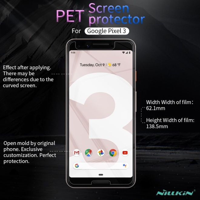 Nillkin - Google Pixel 3 Schutzfolie - Super Clear Whole Set Series