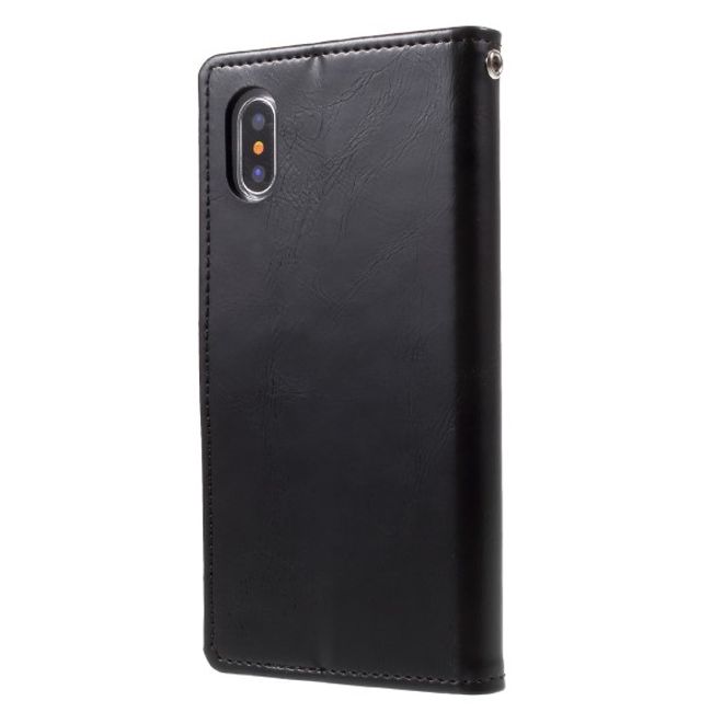 Goospery - Google Pixel 3 XL Handy Hülle - Case aus Leder - Bluemoon Diary Series - schwarz