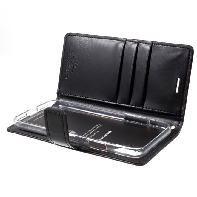 Goospery - Google Pixel 3 XL Handy Hülle - Case aus Leder - Bluemoon Diary Series - schwarz