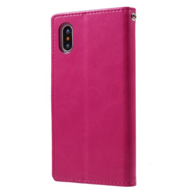 Goospery - Google Pixel 3 XL Handy Hülle - Case aus Leder - Bluemoon Diary Series - pink