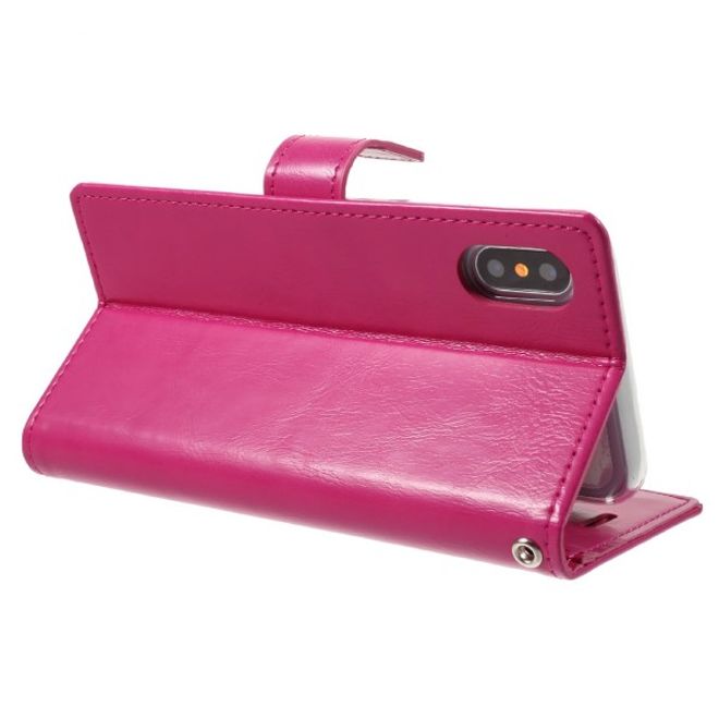 Goospery - Google Pixel 3 XL Handy Hülle - Case aus Leder - Bluemoon Diary Series - pink