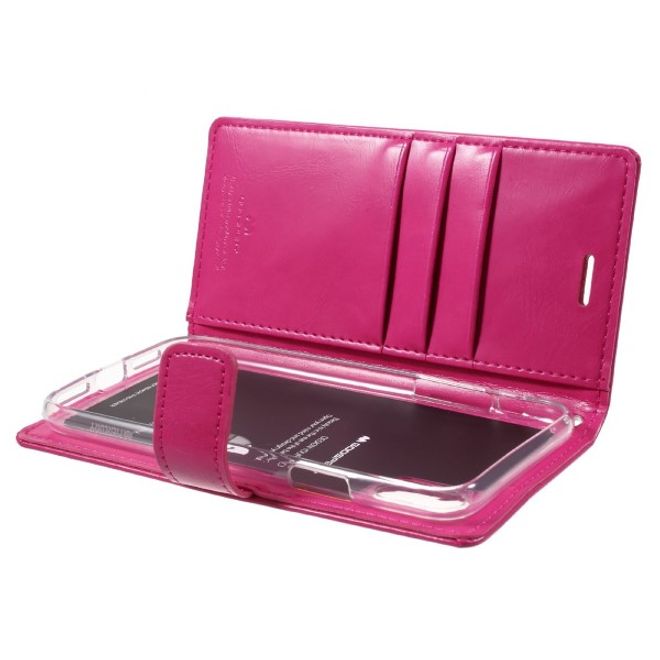 Goospery - Google Pixel 3 XL Handy Hülle - Case aus Leder - Bluemoon Diary Series - pink