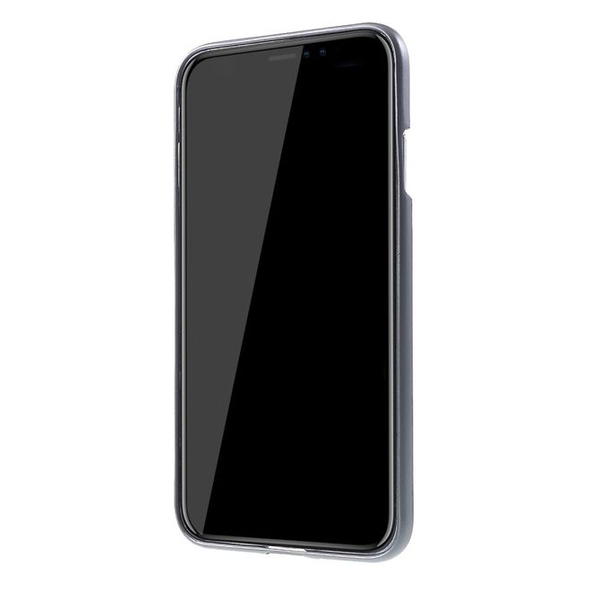 Goospery - Samsung Galaxy A9 (2018) Handy Hülle - TPU Soft Case - i Jelly Metal Series - grau