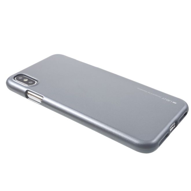 Goospery - Samsung Galaxy A9 (2018) Handy Hülle - TPU Soft Case - i Jelly Metal Series - grau