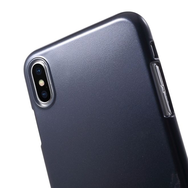 Goospery - Samsung Galaxy J4+ Handy Hülle - TPU Soft Case - i Jelly Metal Series - navy