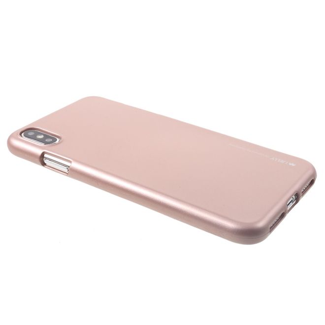 Goospery - Samsung Galaxy J4+ Handy Hülle - TPU Soft Case - i Jelly Metal Series - rosegold