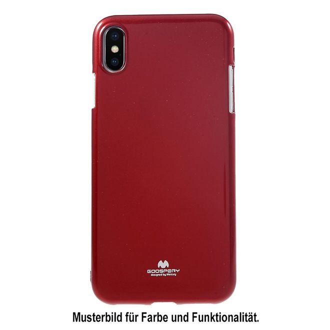 Goospery - Huawei Mate 20 Pro Handy Hülle - TPU Soft Case - Pearl Jelly Series - rot