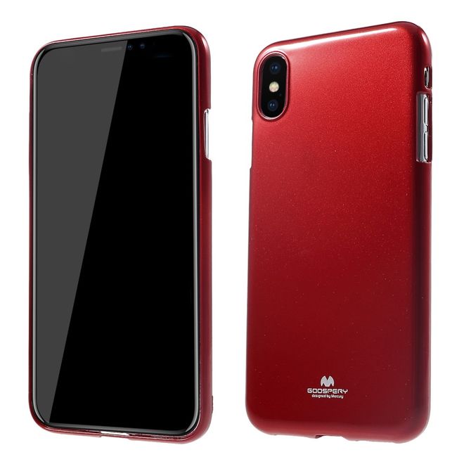 Goospery - Huawei Mate 20 Pro Handy Hülle - TPU Soft Case - Pearl Jelly Series - rot