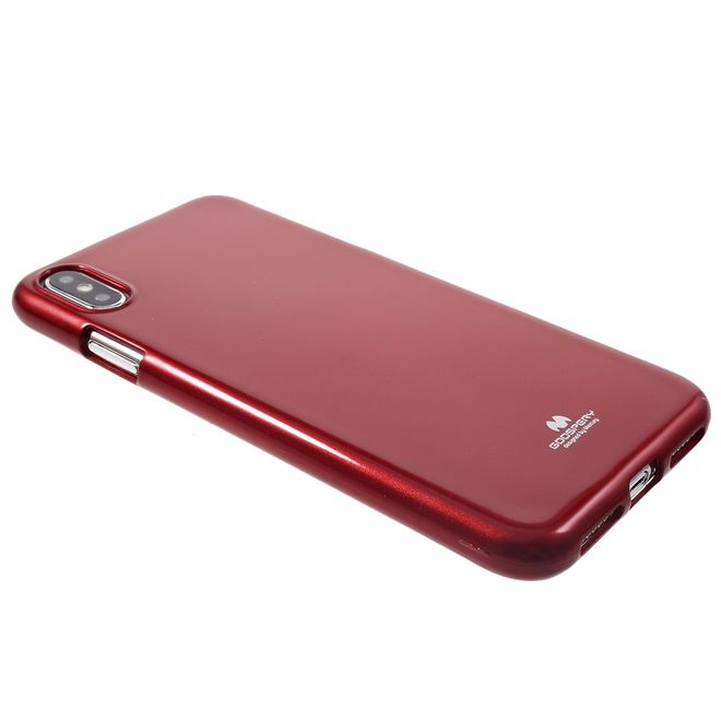 Goospery - Huawei Mate 20 Pro Handy Hülle - TPU Soft Case - Pearl Jelly Series - rot