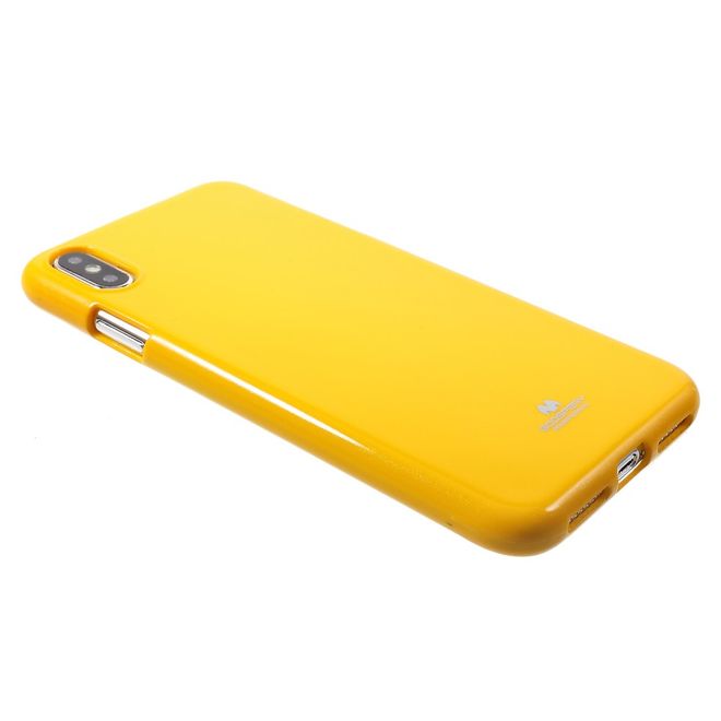 Goospery - Samsung Galaxy A9 (2018) Handy Hülle - TPU Soft Case - Pearl Jelly Series - gelb