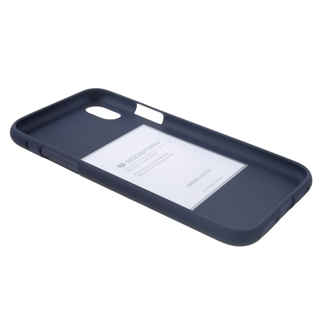 Goospery - Samsung Galaxy A9 (2018) Handy Cover - TPU Soft Case - SF Jelly Series - midnight blue