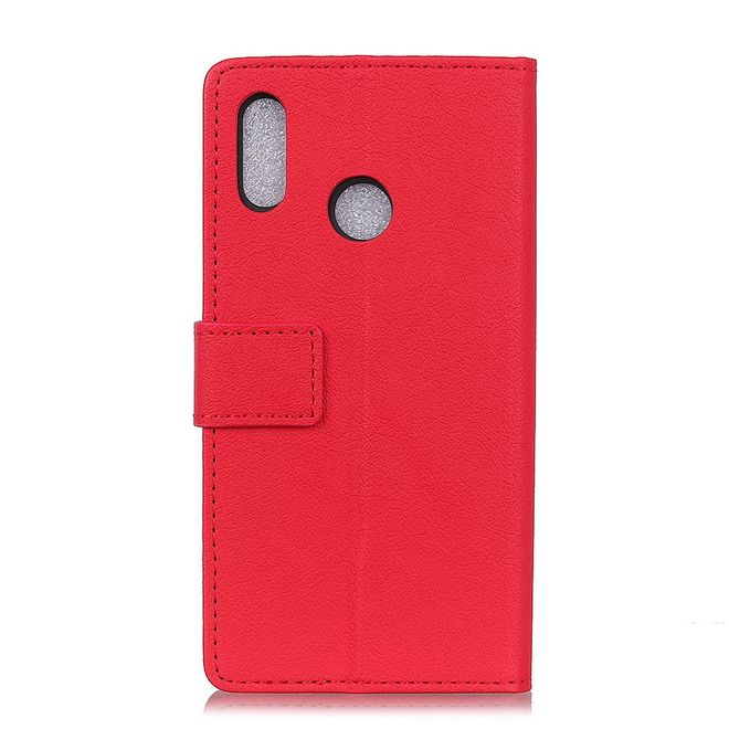 Motorola One Handy Hülle - Classic III Leder Bookcover Series - rot
