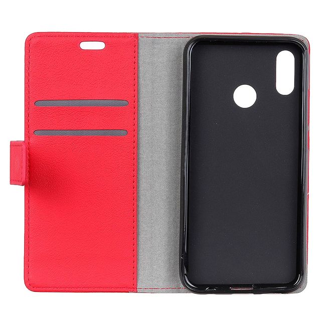 Motorola One Handy Hülle - Classic III Leder Bookcover Series - rot