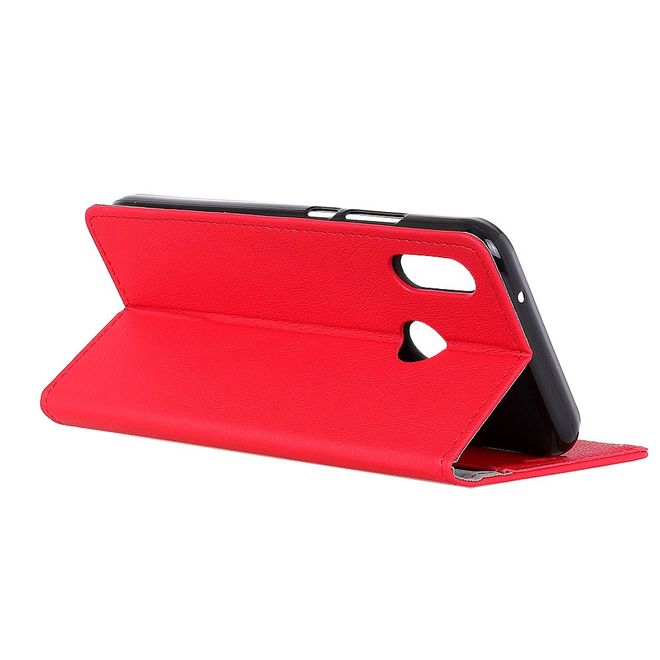Motorola One Handy Hülle - Classic III Leder Bookcover Series - rot