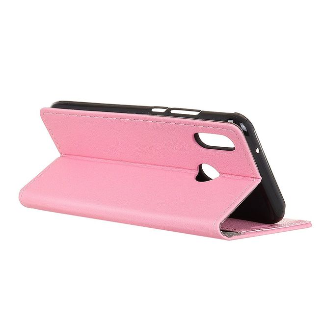 Motorola One Handy Hülle - Classic III Leder Bookcover Series - rosa