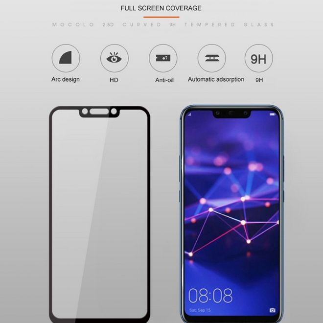 Huawei Mate 20 Lite Panzerglas 2.5D Full Cover - Displayschutz (0.33 mm) - schwarz