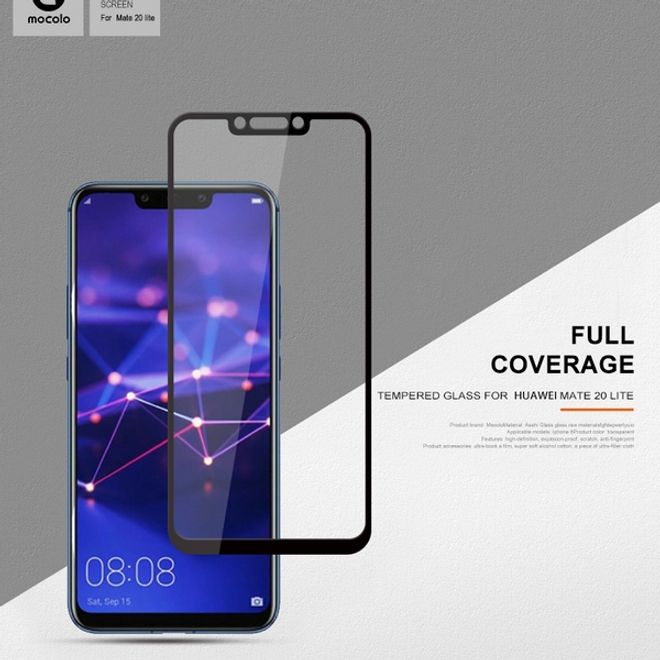 Huawei Mate 20 Lite Panzerglas 2.5D Full Cover - Displayschutz (0.33 mm) - schwarz