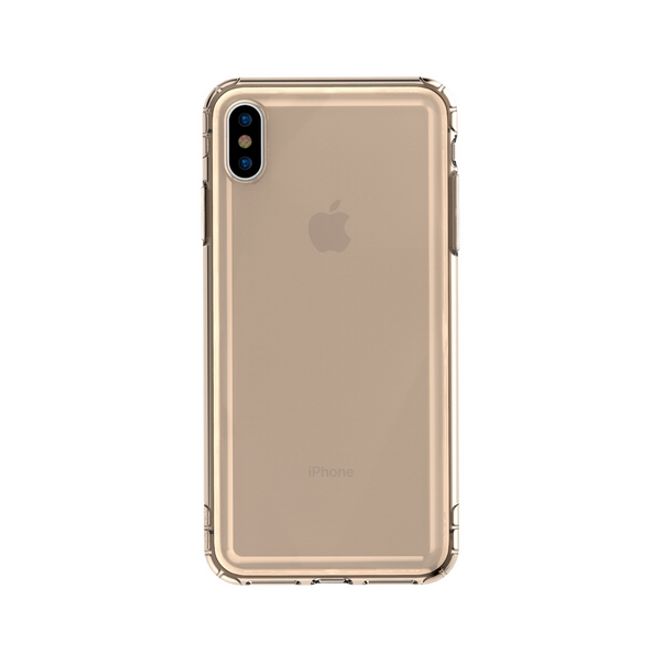 Baseus - iPhone XS Max Hülle - Ultrarobuster Rahmen - Safety Airbags Series - transparent/gold