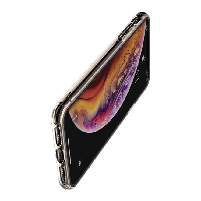 Baseus - iPhone XS Max Hülle - Ultrarobuster Rahmen - Safety Airbags Series - transparent/gold