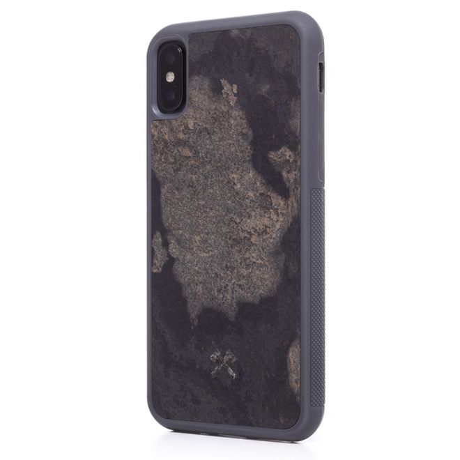 WOODCESSORIES - iPhone XS Max Hülle - Stone Series - Granite Gray