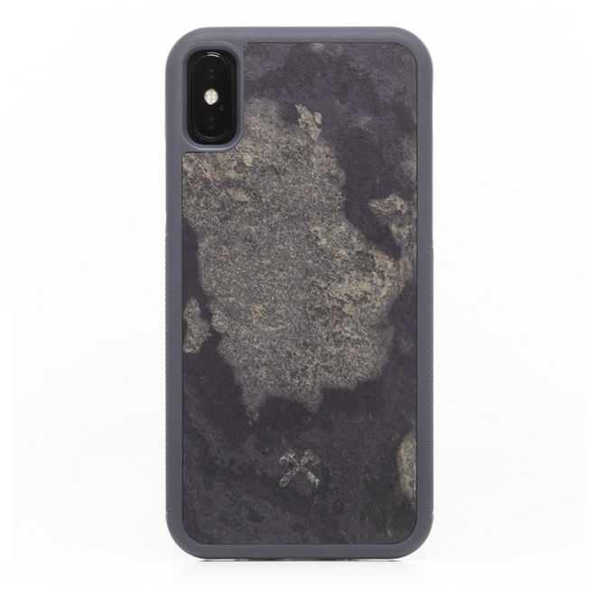 WOODCESSORIES - iPhone XS Max Hülle - Stone Series - Granite Gray