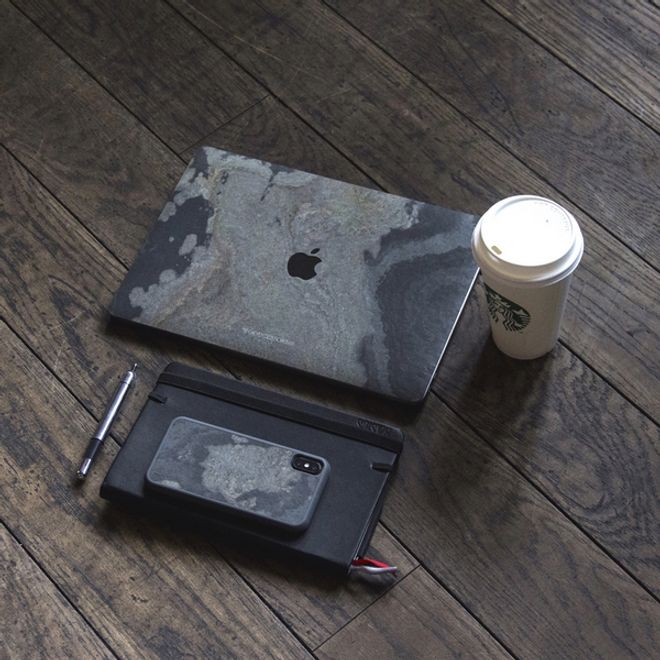 WOODCESSORIES - iPhone XS Max Hülle - Stone Series - Granite Gray