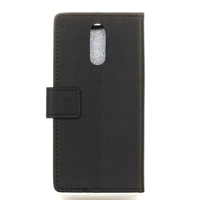 Nokia 3.1 Plus Handy Hülle - Classic III Leder Bookcover Series - schwarz