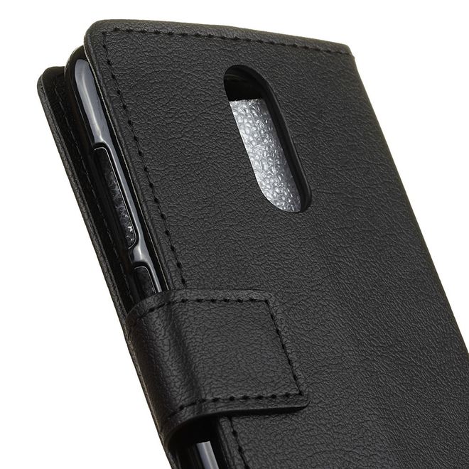 Nokia 3.1 Plus Handy Hülle - Classic III Leder Bookcover Series - schwarz