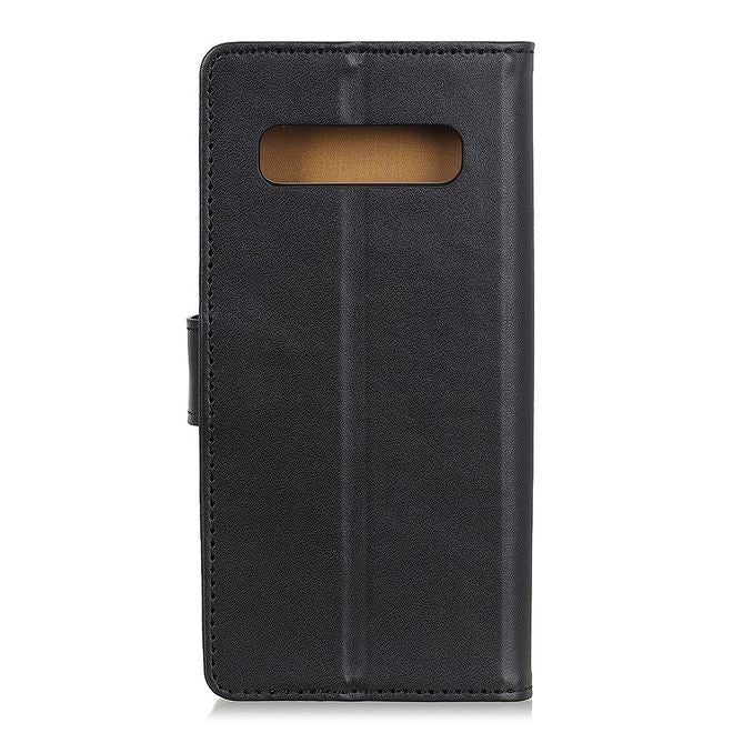 Samsung Galaxy S10 Handy Hülle - Classic II Leder Bookcover Series - schwarz