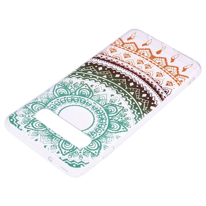 Samsung Galaxy S10 Plus Handyhülle - Softcase Image Plastik Series - farbiges Mandala