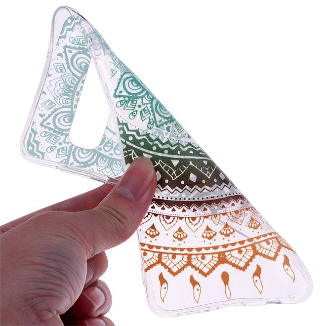 Samsung Galaxy S10 Plus Handyhülle - Softcase Image Plastik Series - farbiges Mandala